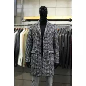 [빠니깔레] 이태리직수입 울코튼블랜드 블랙브라운트위드 싱글코트 f-scoat54be (P003064102)