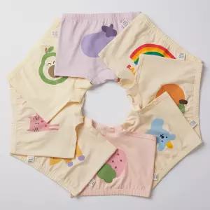 스콕스 주니어 여아 아동 유아 초등 사각 드로즈 팬티 8매 세트 WPS-959