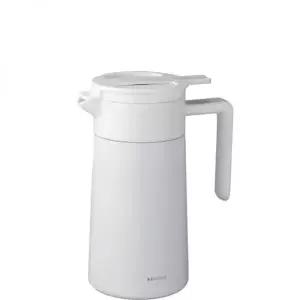 하리오 세라믹 코팅 이중진공 보온보냉 포트 600ml - 화이트