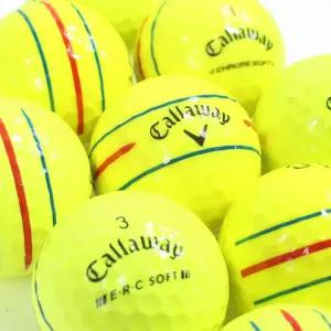 캘러웨이 트리플트랙 A급 크롬소프트 ERC 3,4피스 혼합 옐로우 50개 로스트볼 캘러웨이골프공