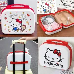 헬로키티 기내용 미니 캐리어 레디백 베어 화이트 캐릭터 14인치 여행 가방 보스턴백 보조 서머 