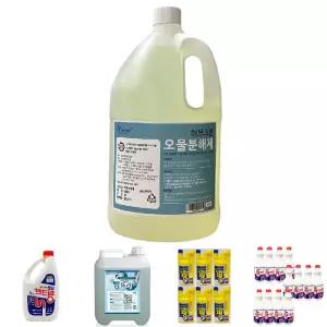 허브크린 오물 분해제 4L 화장실 머리카락/배구수세제/하수구세제/하수구뻥클리너/뚫어뻥세제/뚫어뻥액체