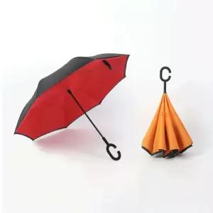 역방향 장우산 반전우산 역우산 반대로접히는 C형손잡 장우산 장마철 여름선물 반전우산