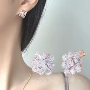 14K G.F 카렐 크리스탈 귀걸이 EA3167