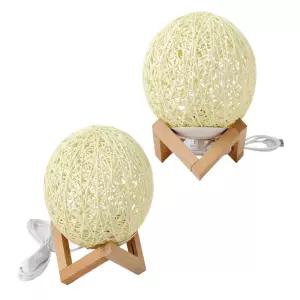 WSstore 라탄 달 무드등(분리형) (아이보리) 스탠드무드등