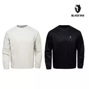 [블랙야크]남성 윈드테이커 우븐 라운드티 간절기 남성용 우븐 라운드 긴팔티 1BYTSF4018