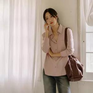 [JUST BETTER] 실키터치 카라단추 티셔츠