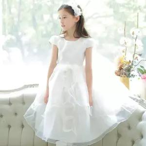 화이트진주 아동 여아 유아 아기 화동 어린이 주니어 드레스 연주회 영성체 콩쿨 결