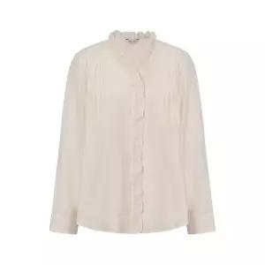 [더아이잗]러플넥 포인트 블라우스_s