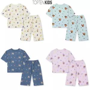 [탑텐키즈](의정부점)25년 FW 공용) 소프트모달 7부 셋업 (차윤아트) MKG5UI3901