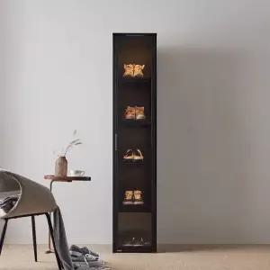 블루밍 드레스룸 400 5단 강화유리도어 수납장 DF926855