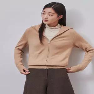 [빈폴레이디스]울 후드 집업 카디건 베이지 (BF4X5AC01A)