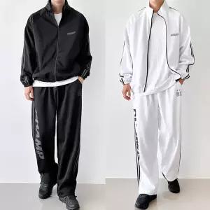 [스트릿감성]M 챔프 2선 트랙세트 트레이닝 SET 데일리 꾸안꾸 스트릿 와이드팬츠 자켓 운동복 남녀공용