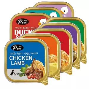 하루한개 고단백 영양식 고기캔 7가지맛 콤보세트 애견카페용 맛있는캔 활력충전 자견