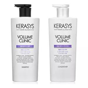 케라시스 볼륨 clinic 샴푸 + 컨디셔너 각 600ml/삼푸/샴퓨/트리트먼트/손상된모발/푸석푸석한모발