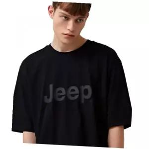 지프 JEEP [190g] 빅 로고 반팔 티셔츠 (JR5TSU091BK) JR5TSU091BK 450312