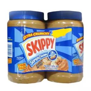 [CO(가공식품(조미료))]SKIPPY 크런치 땅콩버터 1.36kg 2개