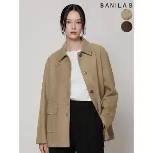 [하프클럽/바닐라비]여성 스웨이드 하프 자켓