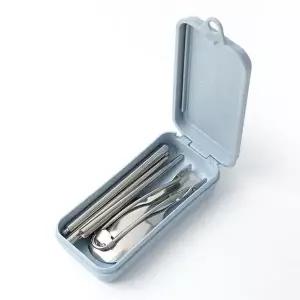 백패킹숟가락 휴대용 접이식수저 캠핑수저세트-WEBCA17