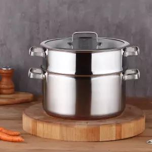 키친플라워 프리미엄 스텐 찜냄비 26cm