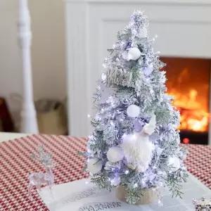 플라워트리 크리스마스 미니트리 워머 화이트 45cm 장식 소품