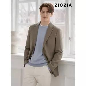 [지오지아] 멜란지 베이지 캐주얼 셋업 자켓 S (AAD4KG1603_BE)