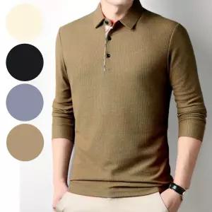 남성 긴팔 카라티 피케 티셔츠 골프 무지 PK티 간절기 상의 데일리