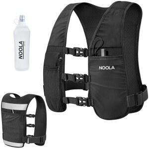 남성용 누라 러닝 조끼, 500ml 소프트 플라스크가 포함된 조절 가능한 하이드레이션 휴대폰 홀더가 있는 워터 백팩