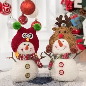 플라워트리 [2+1] 크리스마스 눈사람 인형 트리 장식 부엉이 23cm