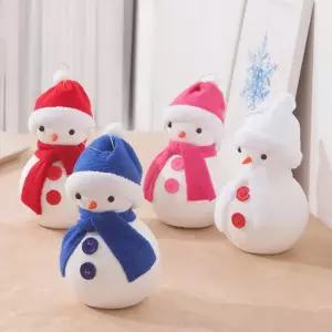 플라워트리 [1+1] 크리스마스 눈사람 인형 트리 장식 내츄럴 23cm