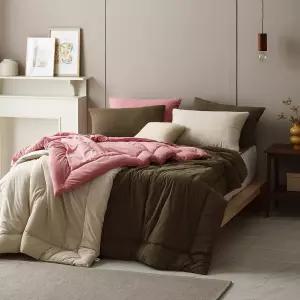 [애끌리아] 벨로 HR 코듀로이 극세사 차렵이불 베개커버세트(슈퍼싱글)