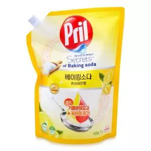 프릴 베이킹소다 주방세제 퓨어레몬향 리필 1L 1개