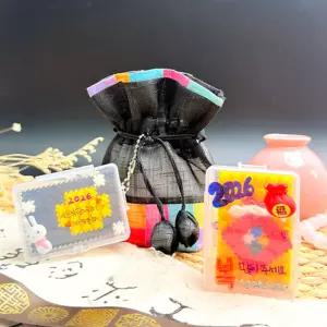 td 토단 취미키트 전통 새해 하비 블럭 복주머니 달토끼 키링 만들기 (2종 택1) 블럭조립 행운키링 DIY