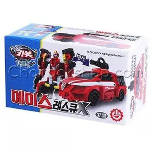 [초이락]헬로카봇 미니 에이스 레스큐 X 자동차 변신 로봇