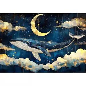 달과 별과 고래 직소 퍼즐 황금 1000피스