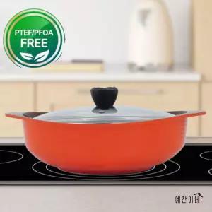 국산 깊은 전골냄비 친환경 통5중 세라믹 코팅 인덕션 어묵탕 냄비 28cm