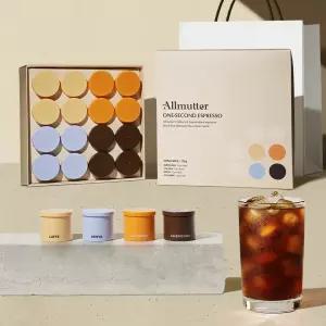 알뮤터커피 에스프레소 블록 커피 16p 선물세트 동결건조