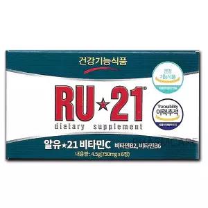 알유21(750mgx6정) 1개 비타민C 숙취해소 음주전후
