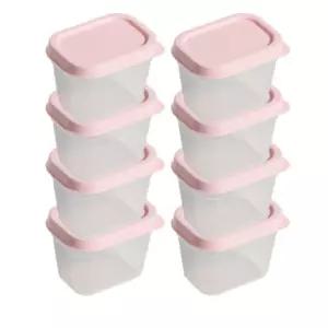 비트리 냉동실 정리 이유식 큐브 용기 100ml 8개 핑크 BNS