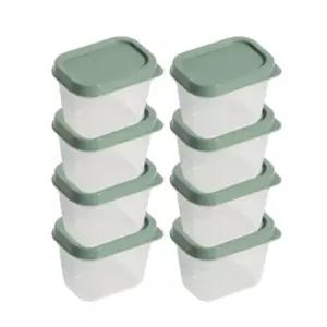 비트리 냉동실 정리 이유식 큐브 용기 100ml 8개 그린 BNS