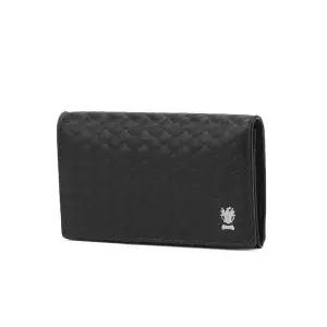 [롯데백화점]닥스 액세서리 [쇼핑백동봉] 남성 네이비 짜임패턴 소가죽 카드지갑 DBHO6E830