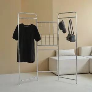 글림 미드센츄리 철제 스탠드 접이식 파티션 행거 DF927254