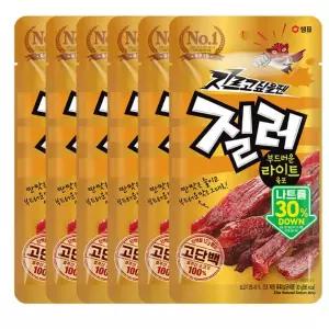 질러 부드러운 라이트육포 30g 6개