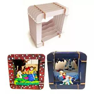 골판지 터널 이야기 액자 만들기 입체그림 스토리 꾸미기 5개입