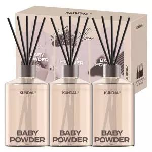 쿤달 퍼퓸 카페감성 인테리어 디퓨저 선물세트 베이비파우더 500ml 3개