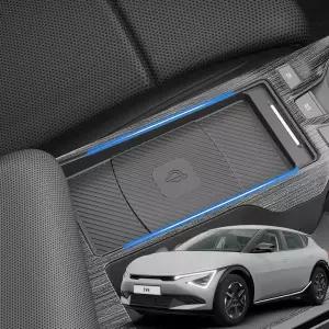 지파츠 EV6 페이스리프트 호환 무선충전 패드 커버 논슬립 친환경 실리콘 소재