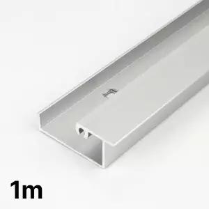 액자 벽면7자레일 1미터 실버 벽면 설치 액자 걸이 레일