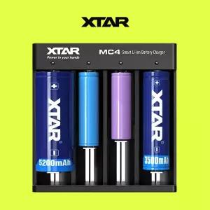 엑스타 4구 MC4 XTAR 허준 충전기 18650 26650 배터리 건전지 자전거라이트