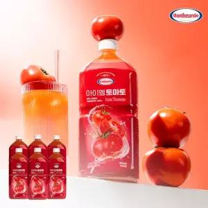 [100 NFC 착즙] 보넬드 아이엠 토마토 주스 즙 1L 6개 + 선물용 쇼핑백