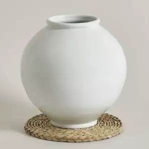 박수재 작가 도담 달항아리 대 3호 화병 27cm 오브제 도자기 백자